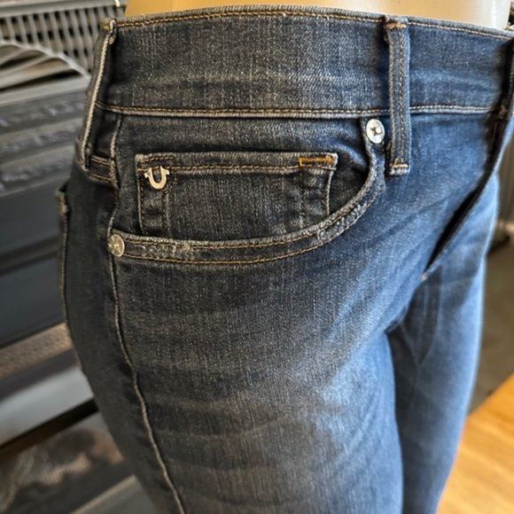 Women's True Religion Becca Mid Rise Bootcut Denim Jeans, Size 32 - Picture 14 of 14
